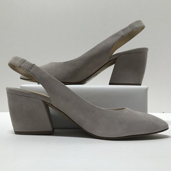 Botkier Shayla Slingback Nude Suede Pumps - Picture 7 of 15